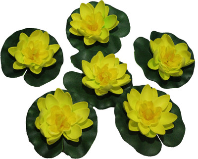 69% OFF on PolliNation Floating Lotus Yellow Assorted Artificial Flower 69% OFF on PolliNation Floating Lotus Yellow Assorted Artificial Flower