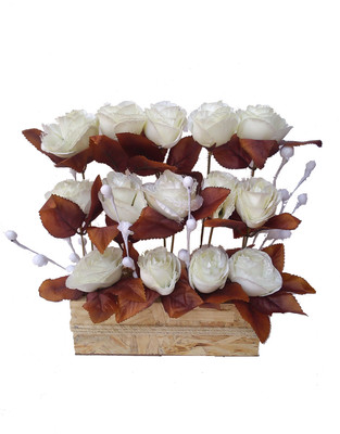 33% OFF on Floral Expressions White Rose Artificial Flower with Pot 33% OFF on Floral Expressions White Rose Artificial Flower with Pot