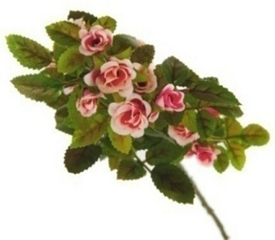 68% OFF on Flowers Forever Mini Spray Pink Rose Artificial Flower