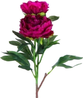 53% OFF on Flowers Forever 3 Heads Pink Peony Artificial Flower