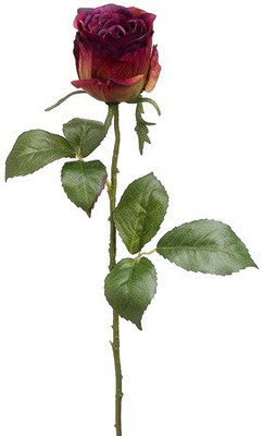 50% OFF on Amiya Garden Purple Rose Artificial Flower