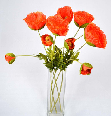 50% OFF on Ginni Bloom Orange Poppy Artificial Flower 50% OFF on Ginni Bloom Orange Poppy Artificial Flower