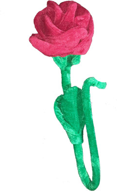50% OFF on Delhi Purse Red, Green Rose Artificial Flower