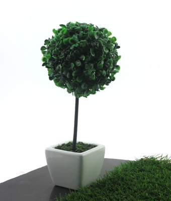 Importwala Ball With Ceremaic Pot Bonsai Assorted Artificial Plant with Pot Importwala Ball With Ceremaic Pot Bonsai Assorted Artificial Plant with Pot