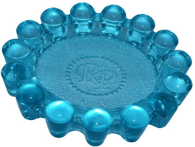 Rocky Patel Luxury Lifestyle Circulo Blue Glass Ashtray Rocky Patel Luxury Lifestyle Circulo Blue Glass Ashtray
