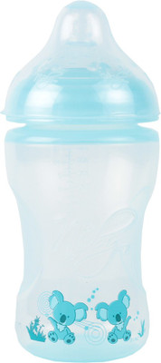 Nuby Bottle With Medium Flow 300ml (Blue) - 300 Ml (Blue)