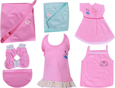 JO kidswear Baby Girls Gift Pack ( 7 Pcs ) JO kidswear Baby Girls Gift Pack ( 7 Pcs )