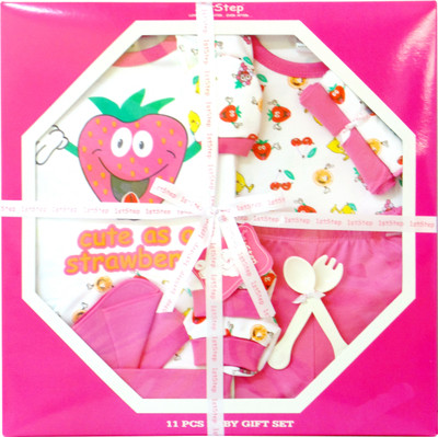 1st Step Baby Pink 11 Pcs Gift Set Box 1st Step Baby Pink 11 Pcs Gift Set Box