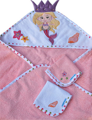 Abracadabra Hooded Towel with Two Face Washer - Mermaid Abracadabra Hooded Towel with Two Face Washer - Mermaid