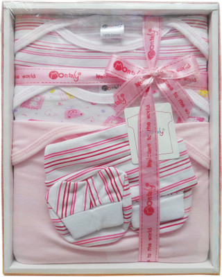 17% OFF on Montaly 5 Piece Stripes Print Baby Gift Set 17% OFF on Montaly 5 Piece Stripes Print Baby Gift Set