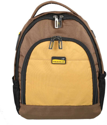 38% OFF on Travolic Walker FT161336055 2.5 L Backpack Brown and Yellow, Size - 420 38% OFF on Travolic Walker FT161336055 2.5 L Backpack Brown and Yellow, Size - 420