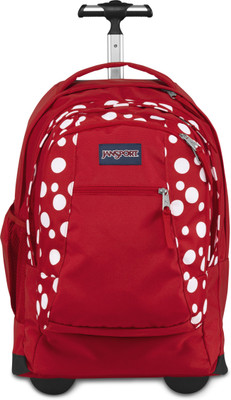 25% OFF on JanSport Driver 8 36 L Trolley Backpack High Risk Red White Sylvia Dot, Size - 533.4