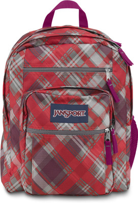 15% OFF on JanSport Big Student 34 L Backpack Coral Dusk Sideways Plaid, Size - 444.5