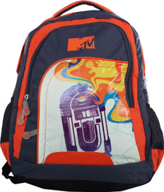  MTV Laptop BackpackGrey, Orange