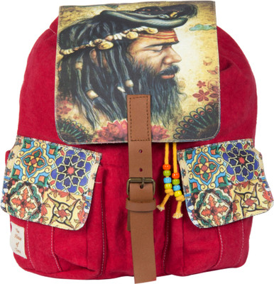 33% OFF on The House of Tara Printed Canvas 040 20 L Medium Backpack Multicolor, Size - 350