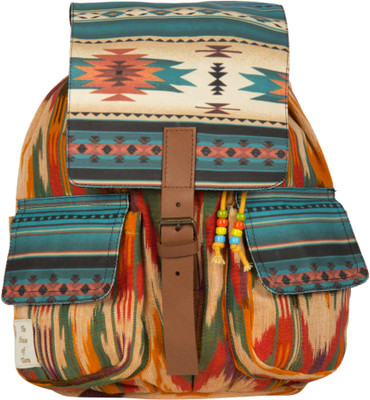 32% OFF on The House of Tara Ikkat 036 20 L Medium Backpack Multicolor, Size - 350