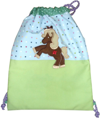 Little Pipal Unicorn Junior Drawstring Backpack Green, 18 inch Little Pipal Unicorn Junior Drawstring Backpack Green, 18 inch