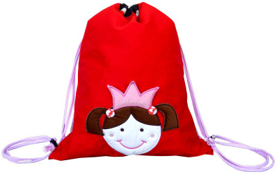 Little Pipal Cutie Pie Toddler Drawstring Bag Red Backpack Red, 12 inch Little Pipal Cutie Pie Toddler Drawstring Bag Red Backpack Red, 12 inch