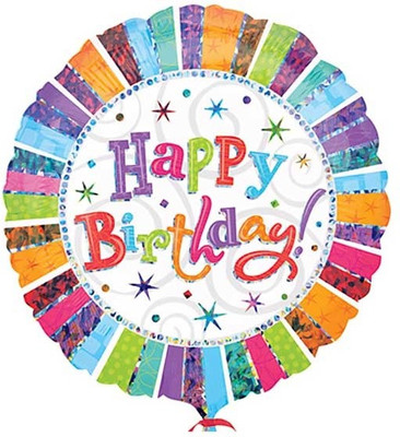 Fusion Balloons Radiant Birthday (36 inch) Printed Balloon Fusion Balloons Radiant Birthday (36 inch) Printed Balloon