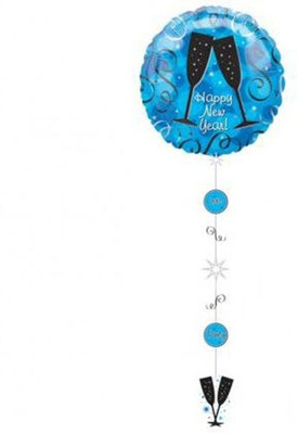 2% OFF on Anagram Drop A Line Happy New Year Printed Balloon