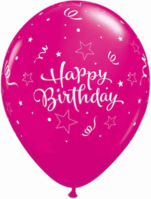 Qualatex Birthday Shining Star 11 Printed Balloon Qualatex Birthday Shining Star 11 Printed Balloon