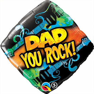 Qualatex Dad You Rock Printed Balloon Qualatex Dad You Rock Printed Balloon