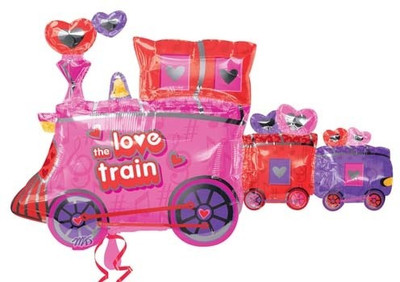 2% OFF on Anagram love train Printed Balloon