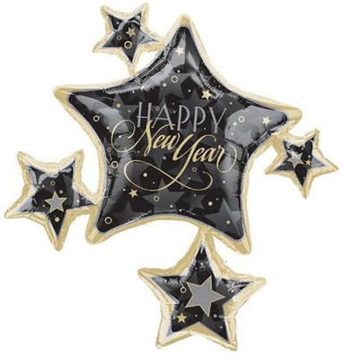 2% OFF on Anagram Enchanted Evening Star Cluster Printed Balloon 2% OFF on Anagram Enchanted Evening Star Cluster Printed Balloon