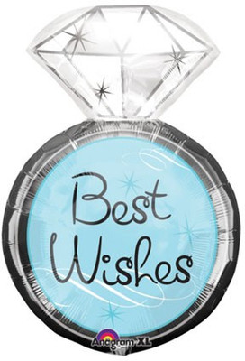Anagram Best Wishes Wedding Ring Printed Balloon Anagram Best Wishes Wedding Ring Printed Balloon
