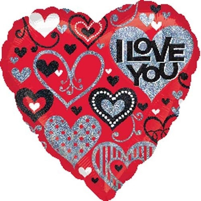 10% OFF on Anagram Love You Black & Red Sparkles 18 inches Printed Balloon 10% OFF on Anagram Love You Black & Red Sparkles 18 inches Printed Balloon