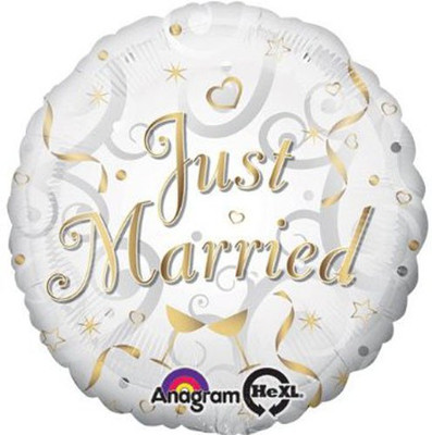 10% OFF on Anagram Just Married Printed Balloon