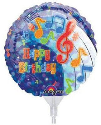 6% OFF on Anagram Party Tunes Birthday Printed Balloon
