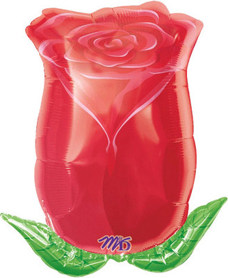 5% OFF on Anagram Rose Bud Shape Printed Balloon