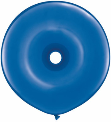 2% OFF on Qualatex 16'' Geo Donut Sapphire Blue Solid Balloon
