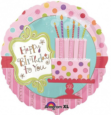 6% OFF on Anagram Sweet Stuff Cake Happy Birthday Printed Balloon 6% OFF on Anagram Sweet Stuff Cake Happy Birthday Printed Balloon