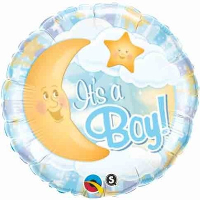 8% OFF on Fusion Balloons It's A Boy Celestial Blue (18 inch) Printed Balloon