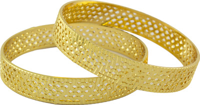 66% OFF on R18Jewels-Fashion&U Dazzling Princess Metal Bangle Set Pack of 2