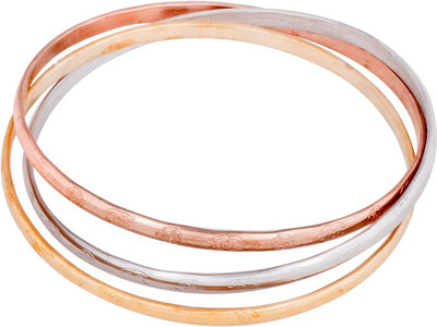 78% OFF on Sparkling Drop Princess Contemporary Fashion Delight Steel Rhodium Plated Bangle