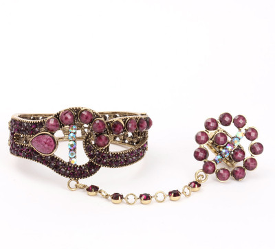 40% OFF on KhoobSurati Metal, Stone Ring Bracelet 40% OFF on KhoobSurati Metal, Stone Ring Bracelet