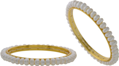 61% OFF on Hyderabad Jewels Alloy, Silver Pearl Rhodium Plated Bangle Set Pack of 2 61% OFF on Hyderabad Jewels Alloy, Silver Pearl Rhodium Plated Bangle Set Pack of 2