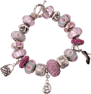 Bracialeto Pink Silver Bracelet