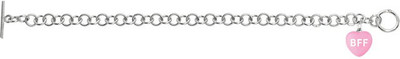 50% OFF on Love Bright Jewelry Sweet Heart Best Friend Forever Sterling Silver Enamel Plated Bracelet