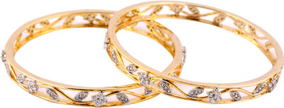 79% OFF on Mgold Alloy 18K Yellow Gold Plated Bangle Set Pack of 2 79% OFF on Mgold Alloy 18K Yellow Gold Plated Bangle Set Pack of 2