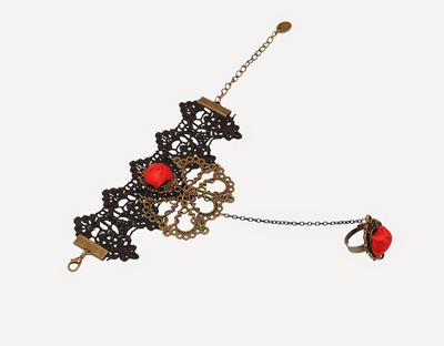 50% OFF on Oars Love delight Fabric, Metal Ring Bracelet