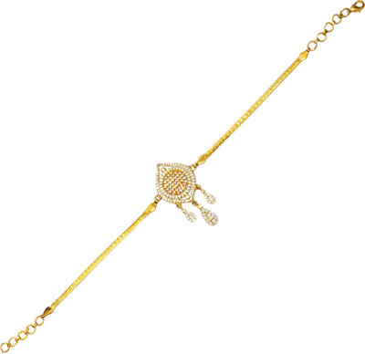 Women Trendz Golden Polish Traditional With American Diamonds Brass Bracelet Women Trendz Golden Polish Traditional With American Diamonds Brass Bracelet