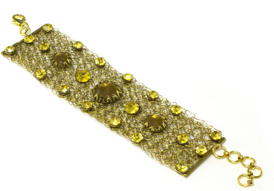 11% OFF on Aara Arts Antique Gold Belt Alloy Bracelet