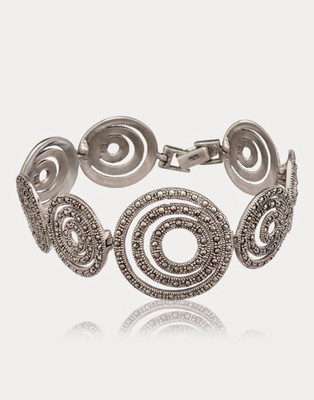 30% OFF on Mallika Jewellery Silver Silver Plated Bracelet