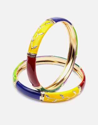 9% OFF on Oars Multi Color Alloy Bangle Set Pack of 2 9% OFF on Oars Multi Color Alloy Bangle Set Pack of 2