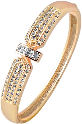 61% OFF on KBK Jewels Alloy Cubic Zirconia 18K Yellow Gold Bracelet