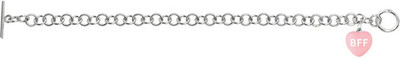 51% OFF on Love Bright Jewelry Sweet Heart Best Friend Forever Sterling Silver Enamel Plated Bracelet